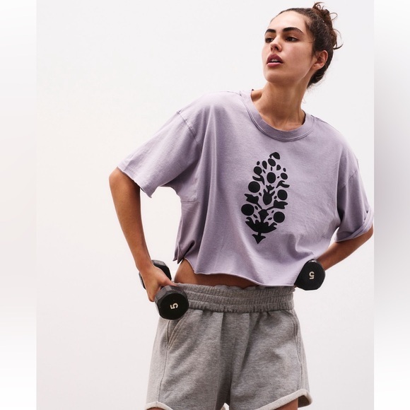 Free People Tops - FP MOVEMENT Inspire Buti Logo Tee Trailblazer Purple